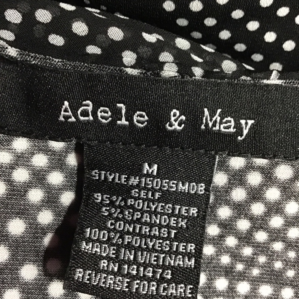 ADELE & MAY BLOUSE WOMEN Sz  M W/Poncho Cover Floral Embroidered Around The Nec - Picture 13 of 13